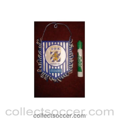 Goteborg small Pennant once property of the football referee Neil Midgley - Collect Soccer