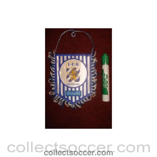 Goteborg small Pennant once property of the football referee Neil Midgley
