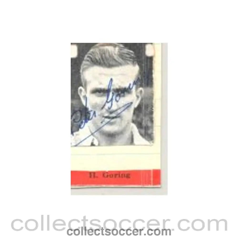 H. Goring Signed Newspaper Cutting Photograph - Collect Soccer