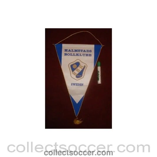 Halmstads Sweden Pennant once property of the football referee Neil Midgley