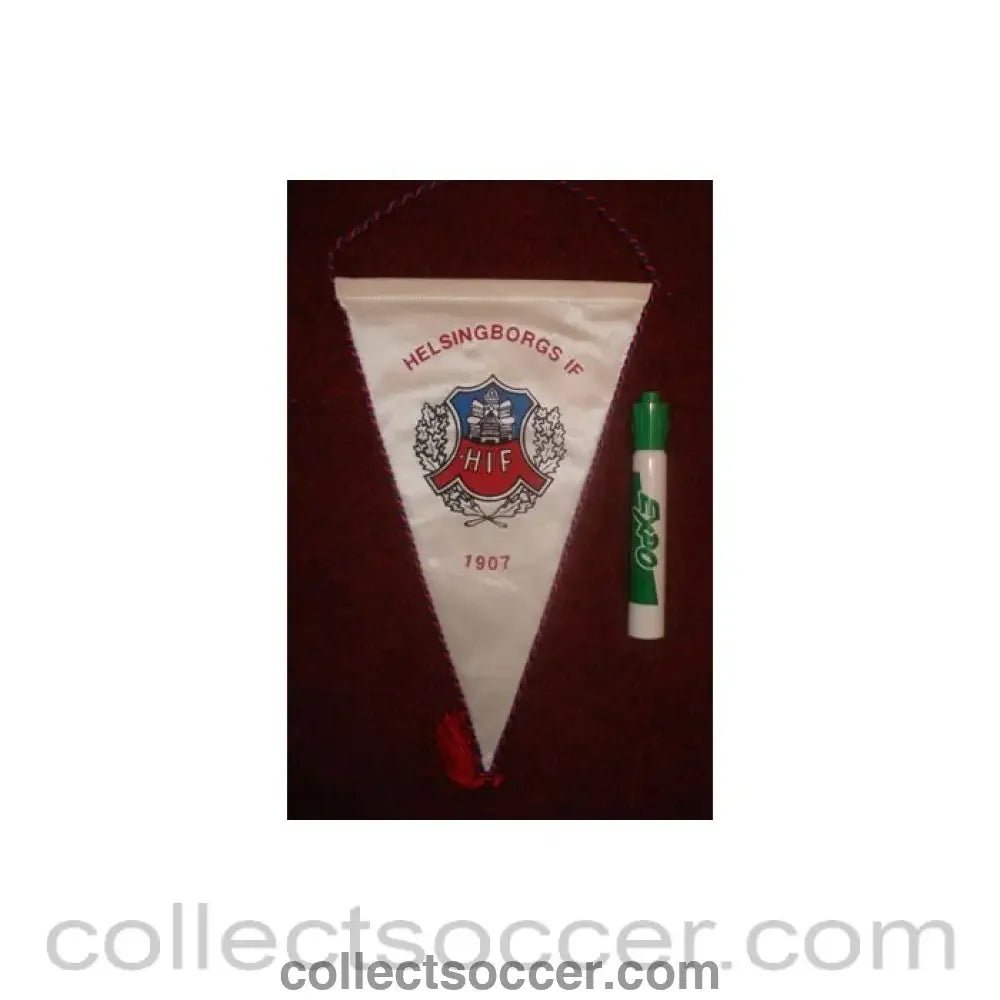 Helsingborgs Pennant once property of the football referee Neil Midgley - Collect Soccer