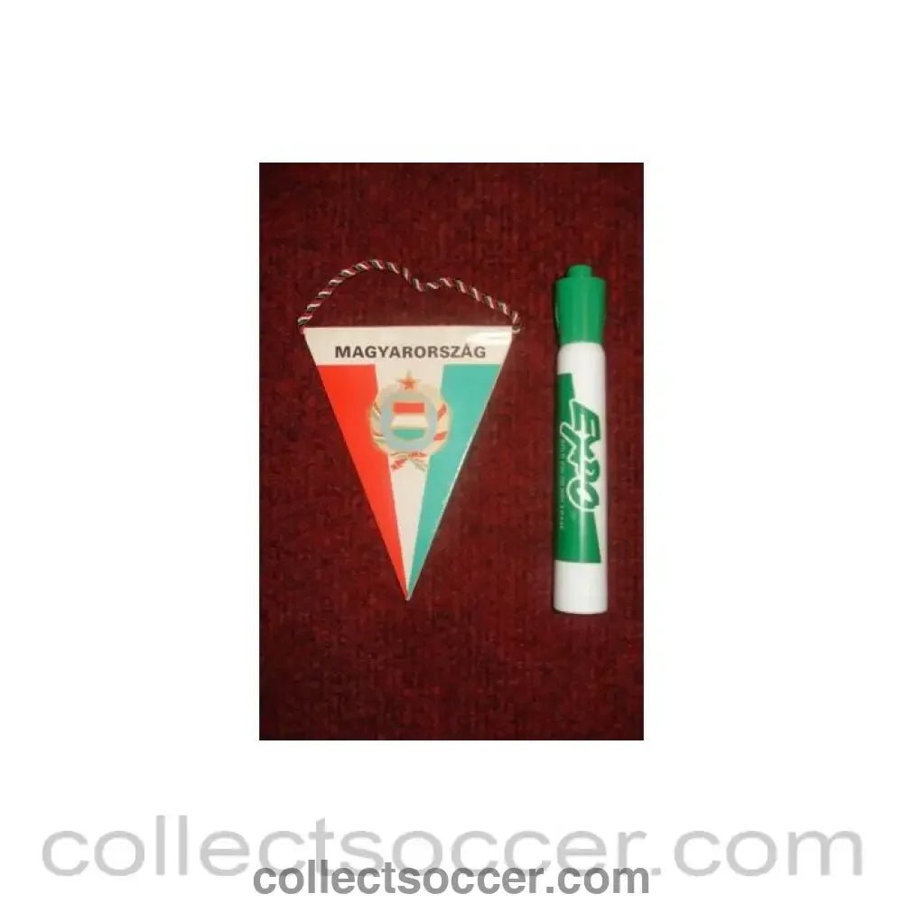 Hungary small Pennant once property of the football referee Neil Midgley - Collect Soccer