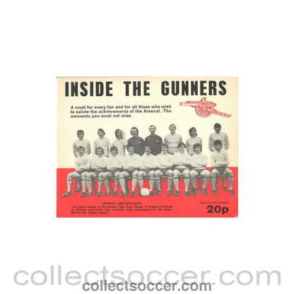 Inside the Gunners - official Arsenal brochure - Collect Soccer