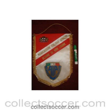 Italian Association of Referees Pennant awarded to the football referee Neil Midgley - Collect Soccer