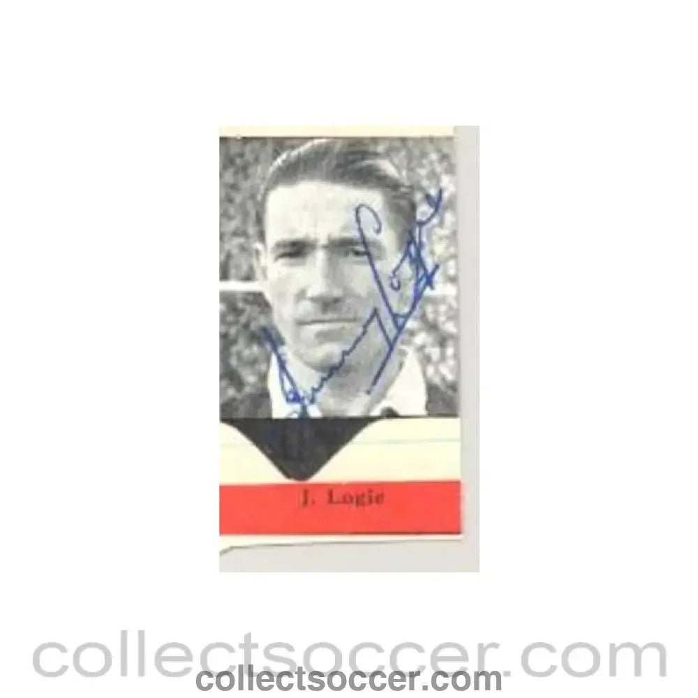 J.Logie Signed Newspaper Cutting Photograph - Collect Soccer