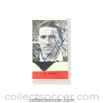 J.Logie Signed Newspaper Cutting Photograph - Collect Soccer