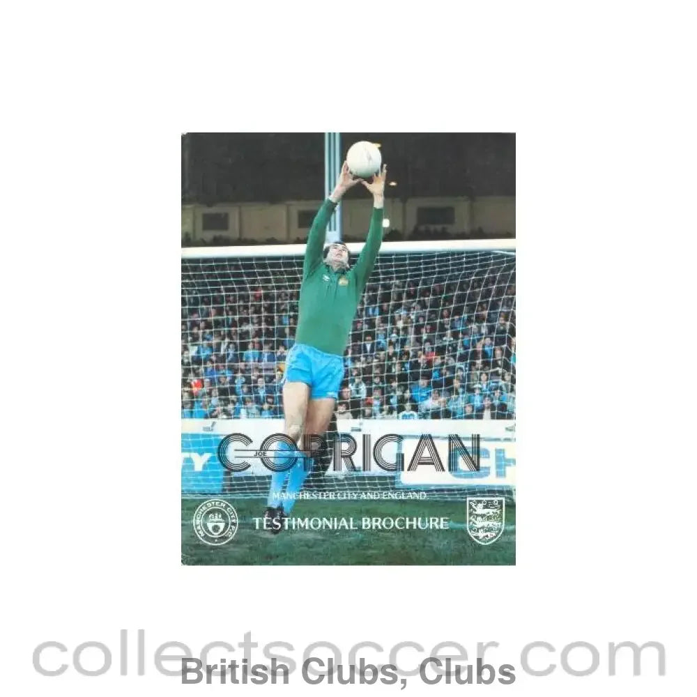 Joe Corrigan Manchester City and England Testimonial Brochure