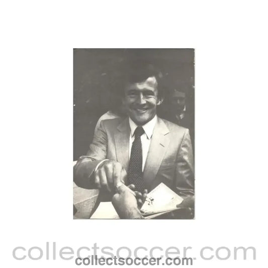 Large black and white photograph of John Hollins
