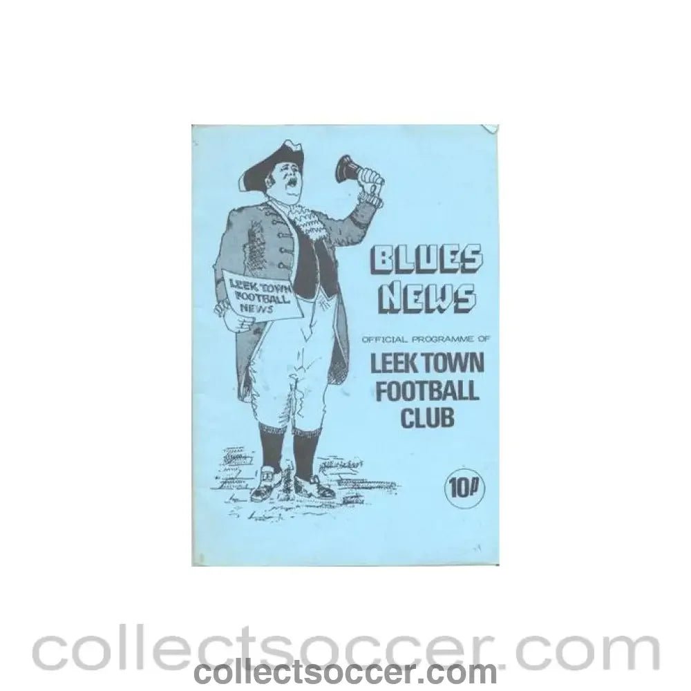 Leek Town Blues News Official Programe - Collect Soccer