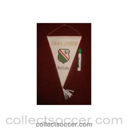 Legia Warsaw Pennant once property of the football referee Neil Midgley - Collect Soccer
