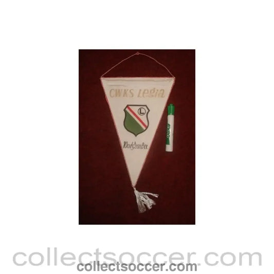 Legia Warsaw Pennant once property of the football referee Neil Midgley