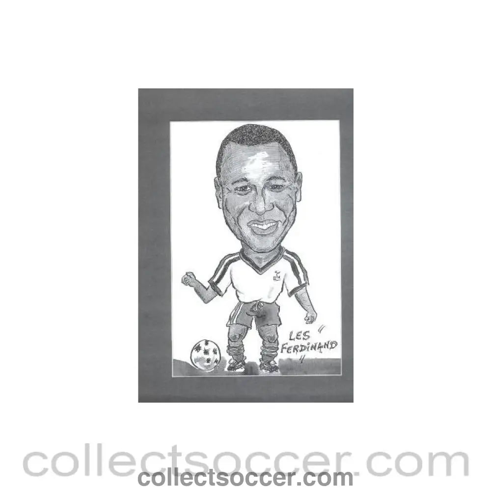 Les Ferdinand Caricature - Collect Soccer