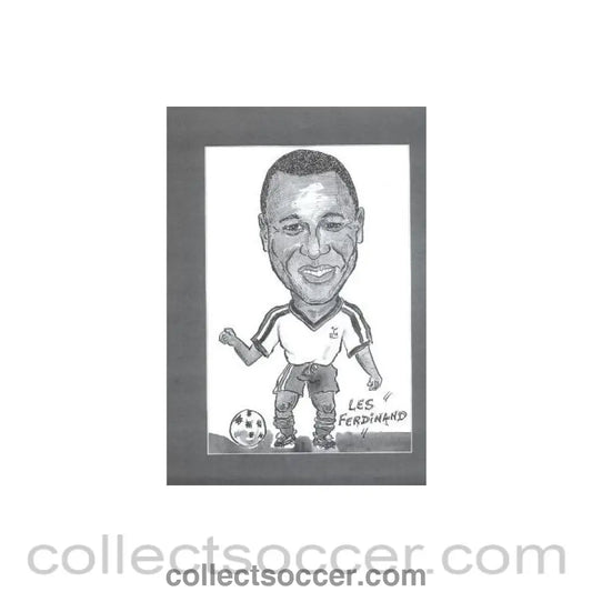 Les Ferdinand Caricature - Collect Soccer