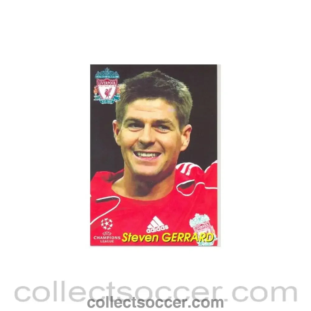 Liverpool Steven Gerrard Russian produced postcard