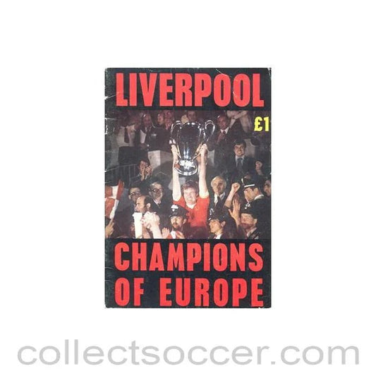 1976 - Liverpool Champions of Europe - brochure of season 1976 - 1977 - Collect Soccer