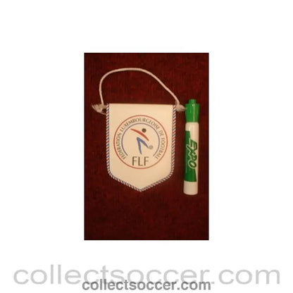 Luxembourg Football Federation Pennant once property of the football referee Neil Midgley - Collect Soccer