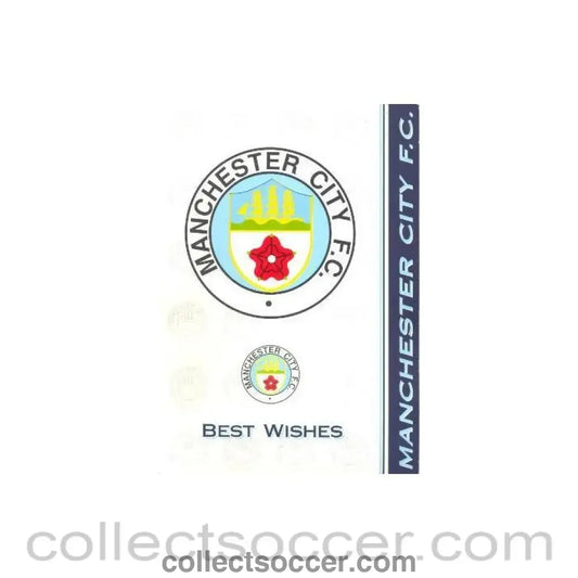 Manchester City Best Wishes card