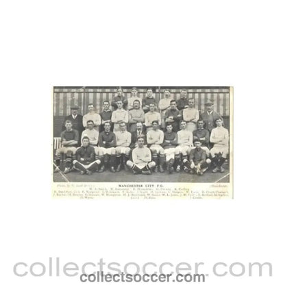Manchester City team photograph postcard - Collect Soccer