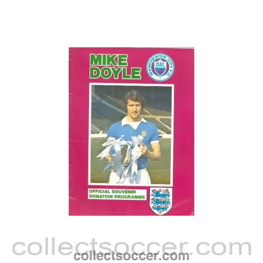Manchester City v England XI Mike Doyle Testimonial Match official programme - Collect Soccer