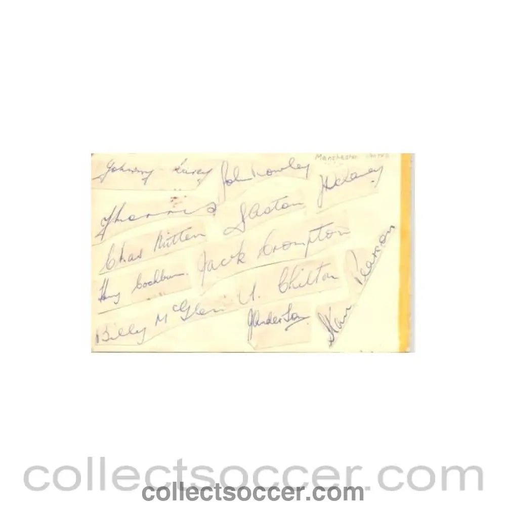 Manchester United 16 signatures - Collect Soccer