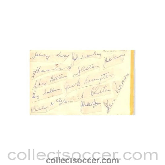 Manchester United 16 signatures - Collect Soccer