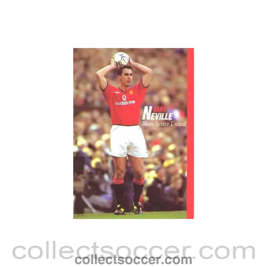 Manchester United - Gary Neville unofficial Thai produced colour postcard