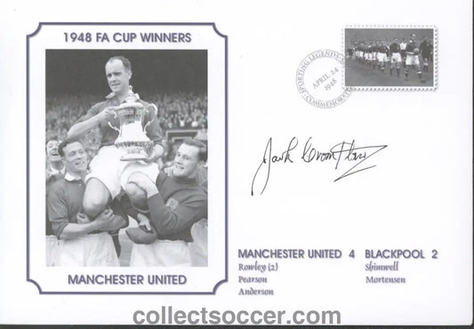 Manchester United Jack Crompton Signed First Day Cover