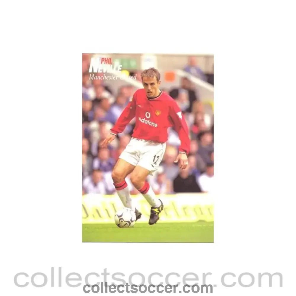 Manchester United - Phil Neville unofficial Thai produced colour postcard - Collect Soccer