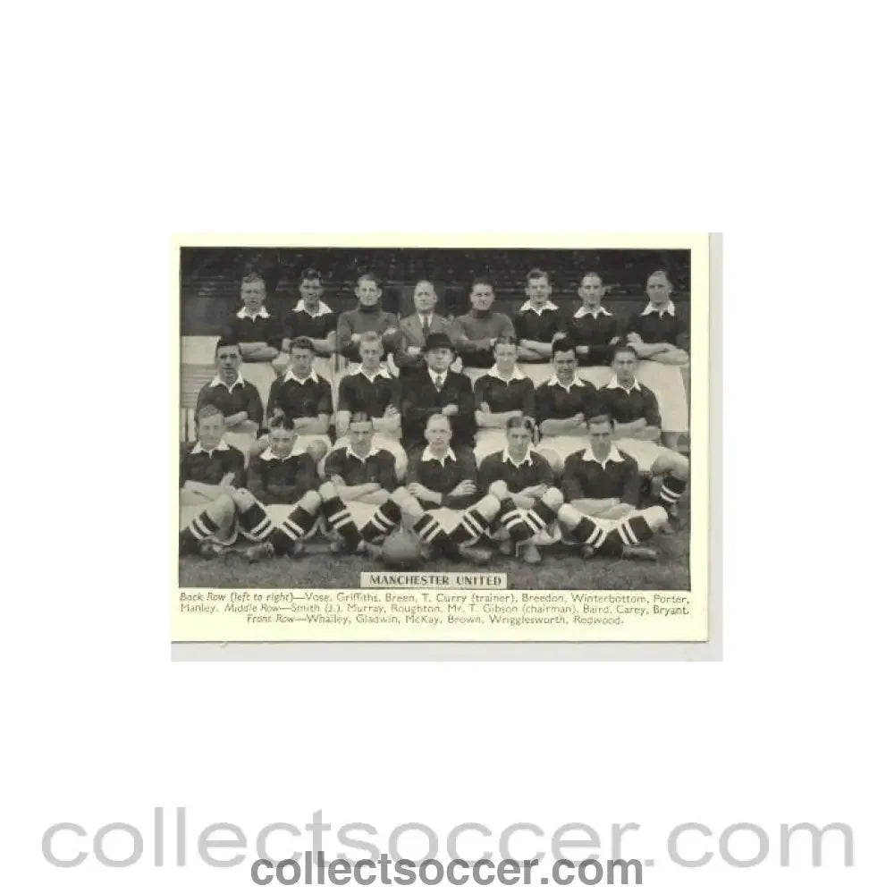 Manchester United team photograph