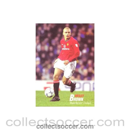 Manchester United - Wesley Brown unofficial Thai produced colour postcard - Collect Soccer