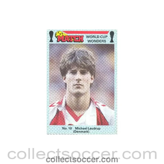 Match produced card titeled World Cup Wonders - Michael Ladrup - Denmark