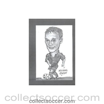 Michael Owen Caricature - Collect Soccer