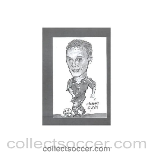 Michael Owen Caricature - Collect Soccer