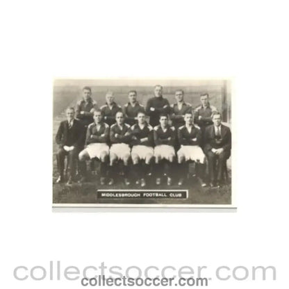 Middlesbrough team photograph postcard - Collect Soccer