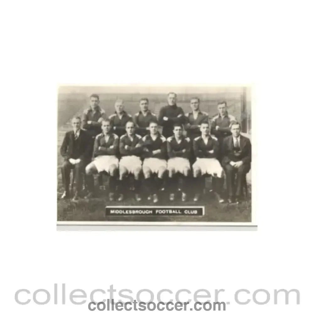 Middlesbrough team photograph postcard - Collect Soccer