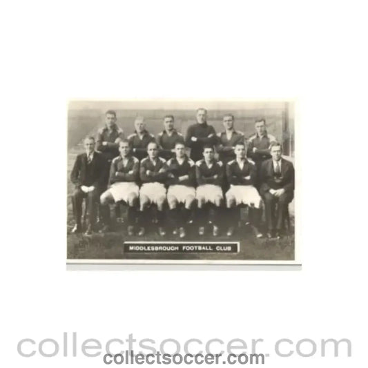 Middlesbrough team photograph postcard