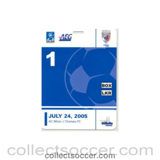 Milan v Chelsea Stadium Worker Credential Card pass