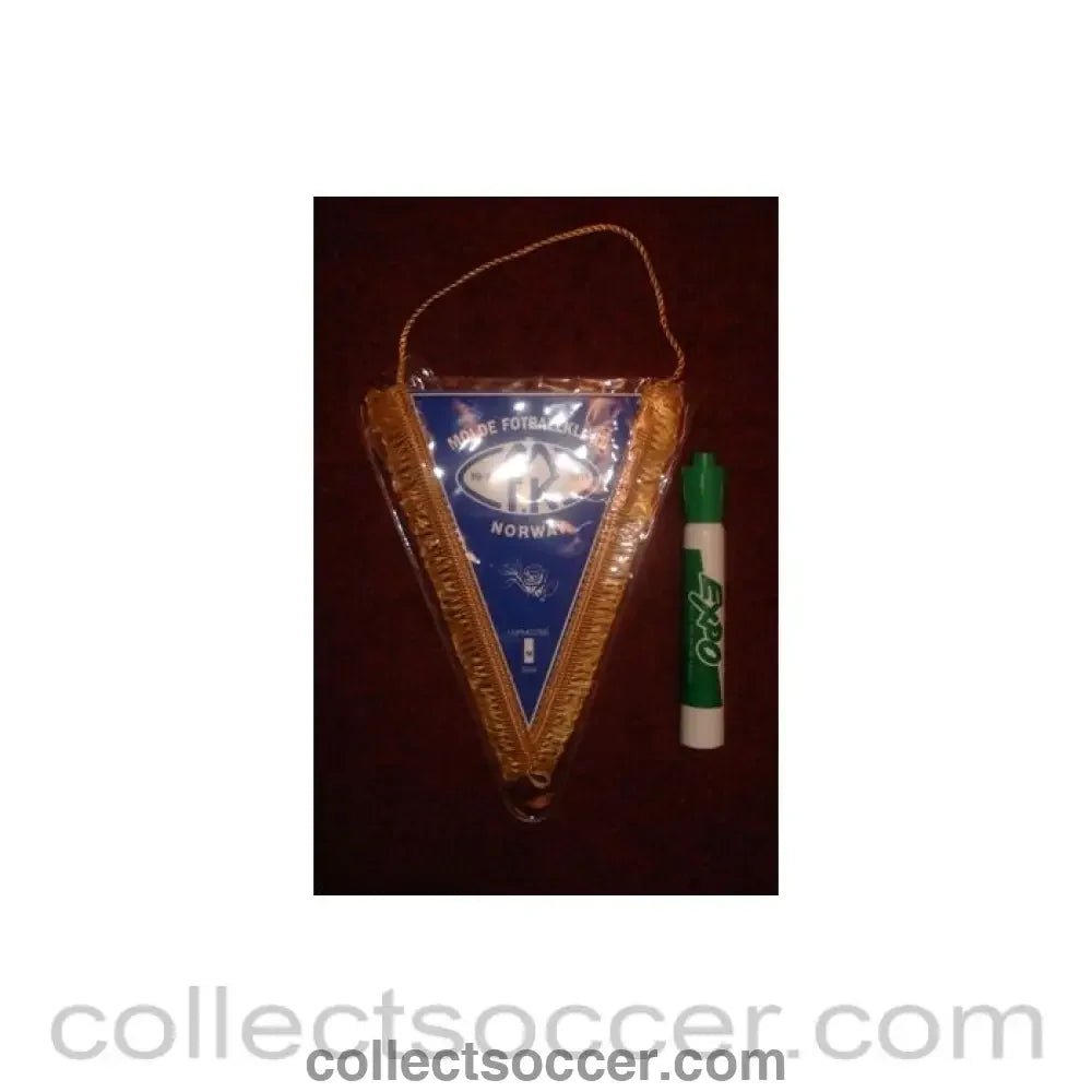 Molde F.C., Norway Pennant once property of the football referee Neil Midgley - Collect Soccer