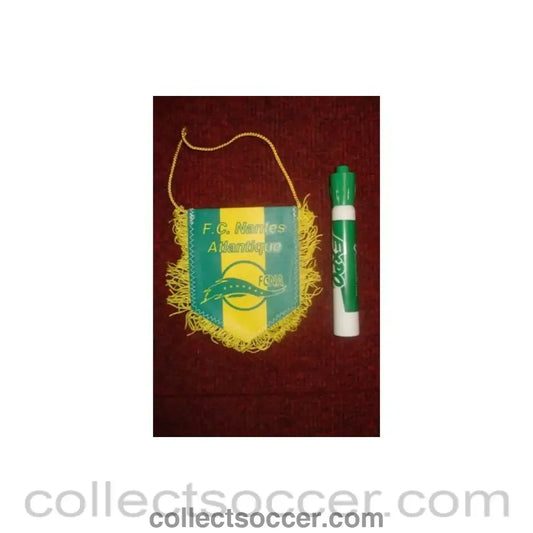 Nantes Atlantique F.C. France small Pennant once property of the football referee Neil Midgley