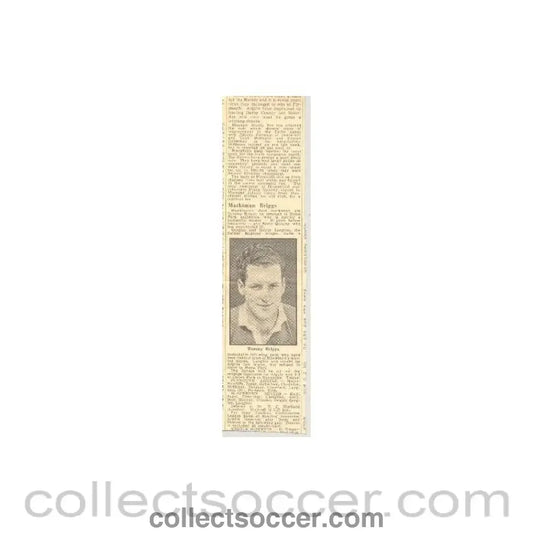 Newspaper Cutting - a short article about Tommy Briggs titled Marksman Briggs