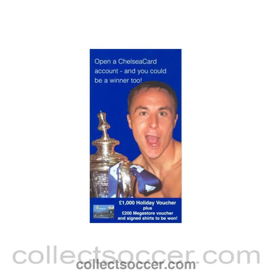 Open a Chelsea Card Account leaflet - Collect Soccer