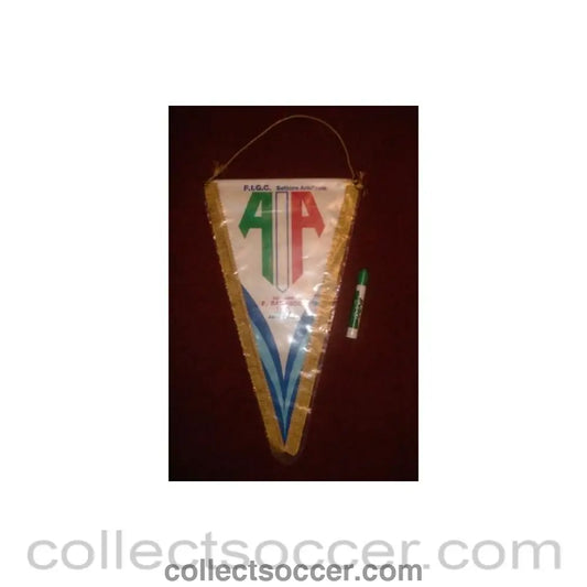 Oplonti Referee Pennant Italy once property of the football referee Neil Midgley