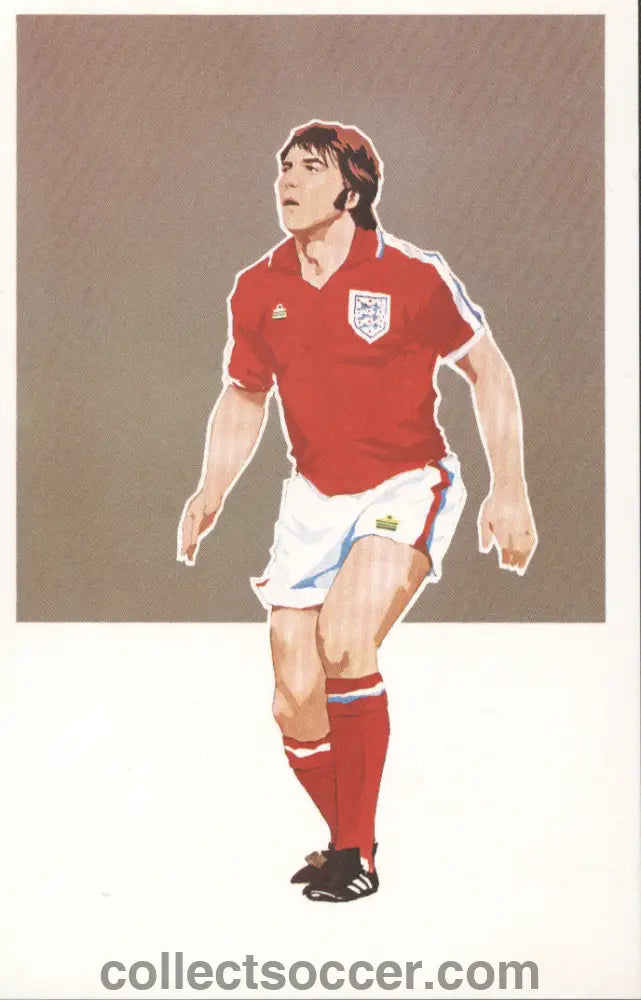 Original Sigma Card Bob Latchford England Birmingham City and Everton Rare Gold Background in Mint Condition