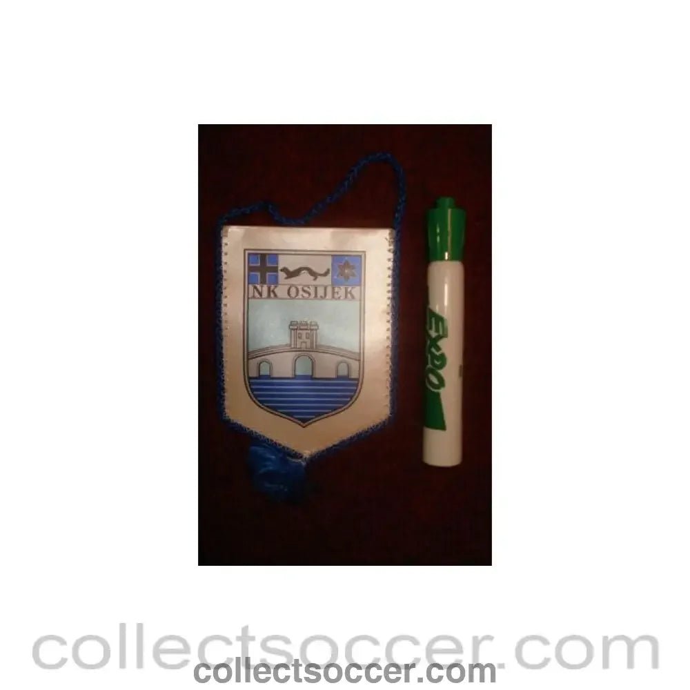 Osijek small Pennant once property of the football referee Neil Midgley - Collect Soccer