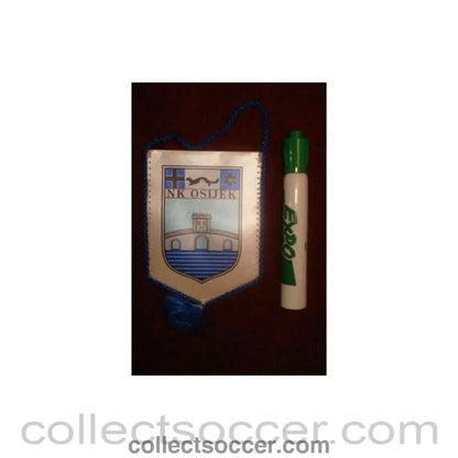 Osijek small Pennant once property of the football referee Neil Midgley - Collect Soccer