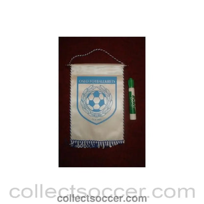 Oslo Football Pennant once property of the football referee Neil Midgley