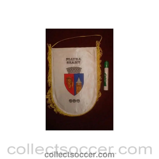 Piatra Neamt Romania large Pennant once property of the football referee Neil Midgley