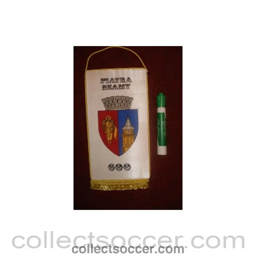 Piatra Neamt Romania middle size Pennant once property of the football referee Neil Midgley