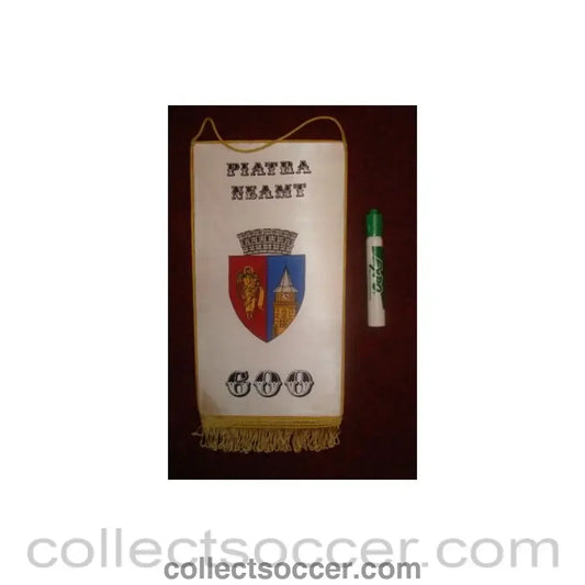 Piatra Neamt Romania very large official Pennant once property of the football referee Neil Midgley
