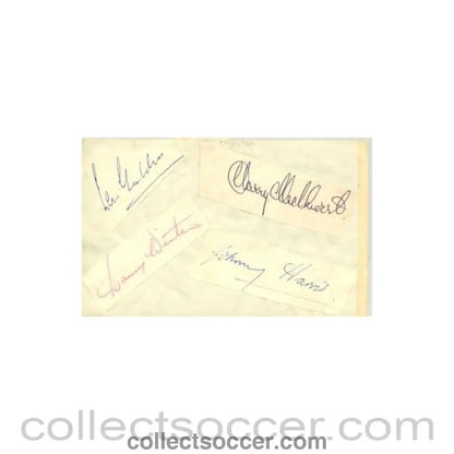 Portsmouth and Chelsea old autographs - Collect Soccer